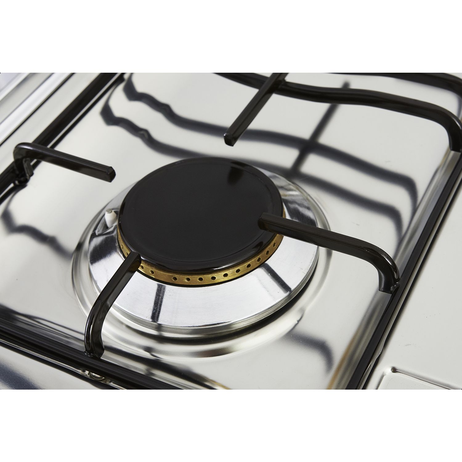 Kiriazi Gas Cooker 4 Burners, Silver - 6400 Kiriazi Gas Cooker 4 Burners, Silver - 6400